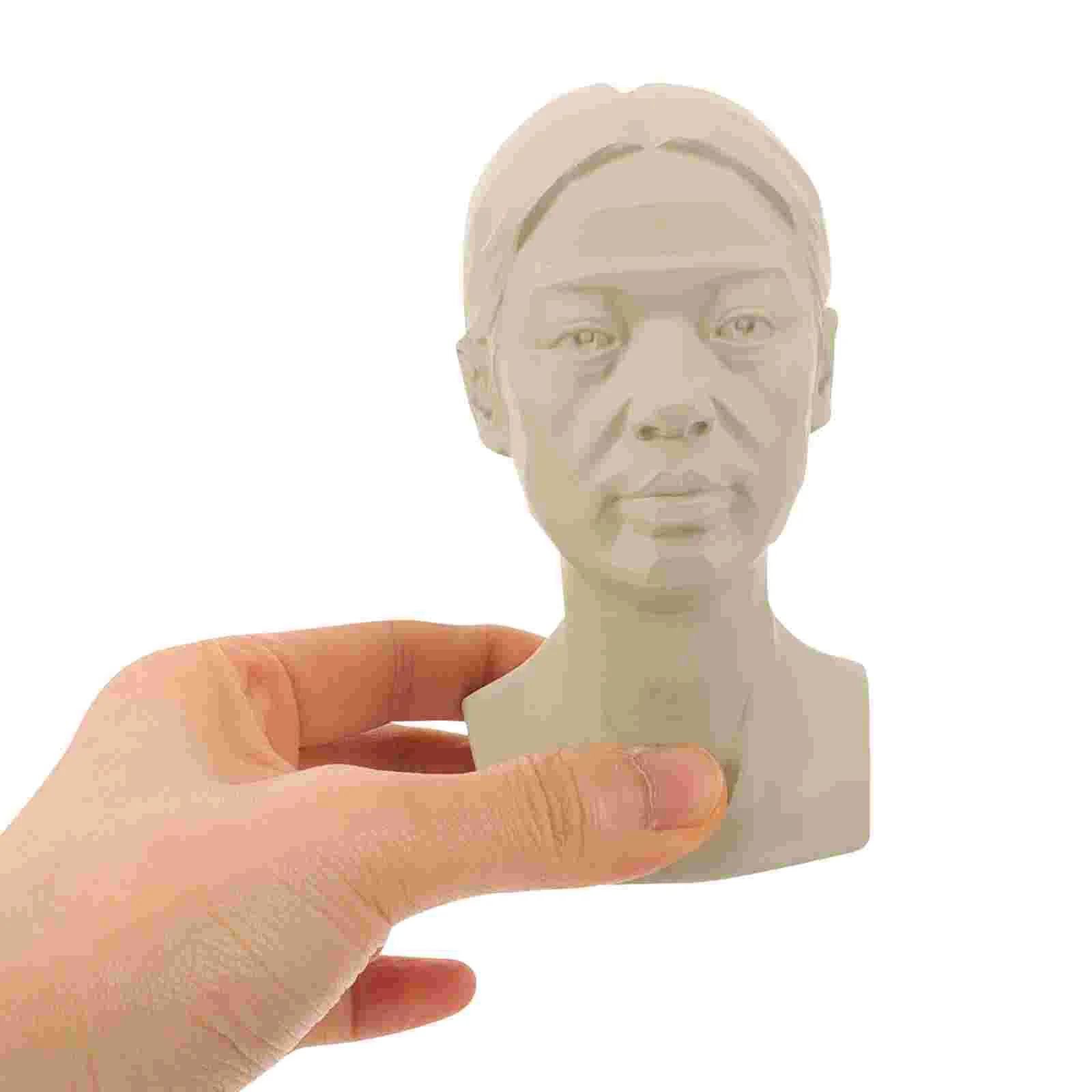 Sketch Avatar Teaching Aids Resin Bust Statue Human Body Drawing Sculpture Middle Aged