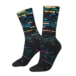 Calcetines divertidos para hombre, calcetín de código de Software Vintage Harajuku, programador Geek, CPU, Hip Hop, novedad, patrón de regalo impreso