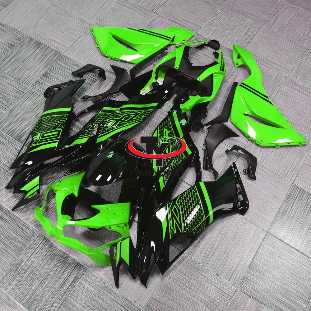 

Green black mesh print For ZX6R ZX 6R 636 2019 2020 2021 2022 2023 2024 Motorcycle Full Fairing Kit Bodywork Cowling Injection