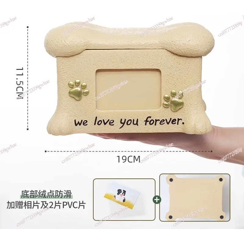 

Pet Ashes Urn With Photo Frame Cat Dog Memorial Box Pet Funeral Keepsake Animal Remembrance Storage Box