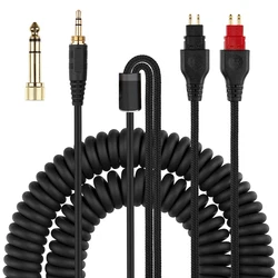 6.35mm Replacement Spring Coiled Cable For Sennheiser HD 660S2 660S 650 Massdrop 6XX 600 580 58X 565 545 535 525 265 Headphones
