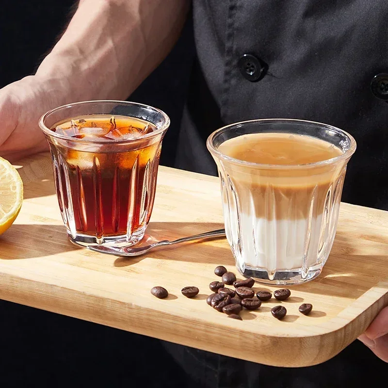 Heat Resistant Glass Cup Transparent Handheld Coffee Latte Cappuccino Mug Whiskey Tea Milk Beer Cocktail Cup for Bar Accessories