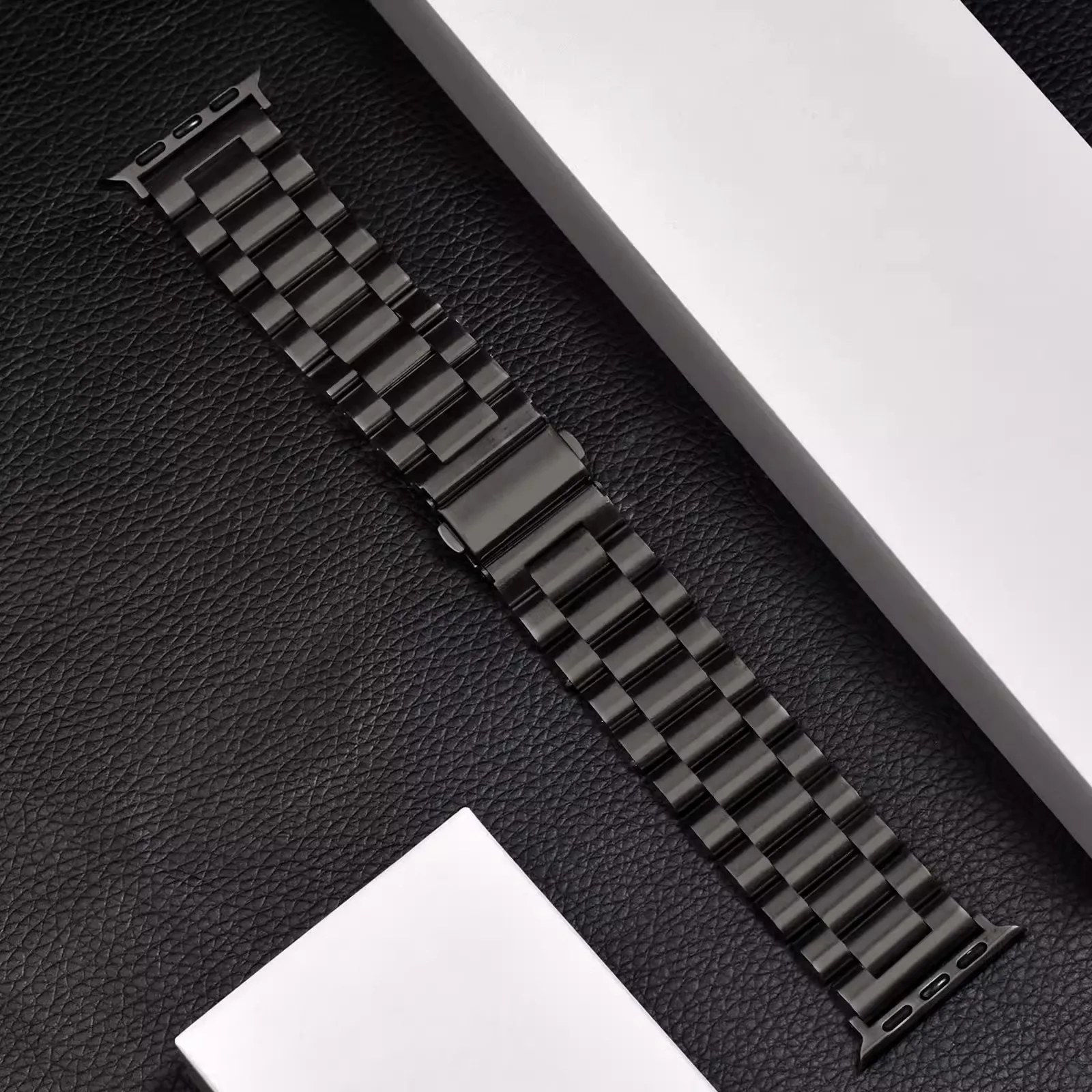 Luxe roestvrijstalen band voor Apple Watch Series 10 9 8 7 46 mm 45 mm 41 mm schakelarmband Iwatch Ultra 2 49 mm IWatch metalen band