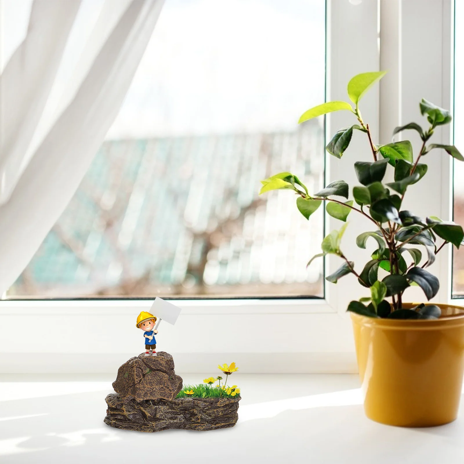 

4Pcs Fine Workmanship Micro Landscape Stones Decor Simulation Sand Table Ornaments Fairy Garden Craft Miniature Garden Adornment