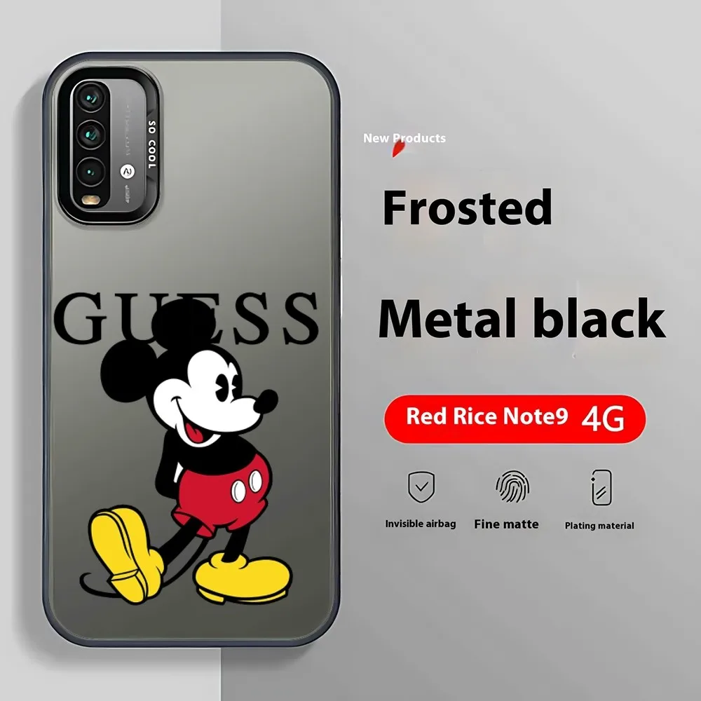 Cool Mickey-G-G-Guesses Phone Case For Xiaomi Redmi Note 12S 11S 10S 9S 9T 10 11 9 12 13 Pro 5G 11 Matte Cover