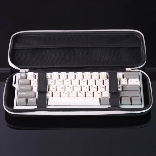 Imagen 2 del producto Chosfox-Bolsa de almacenamiento para teclado portátil, bolsa para teclado mecánico de gran capacidad, bolsa protectora impermeable de tela gruesa 60/61/64