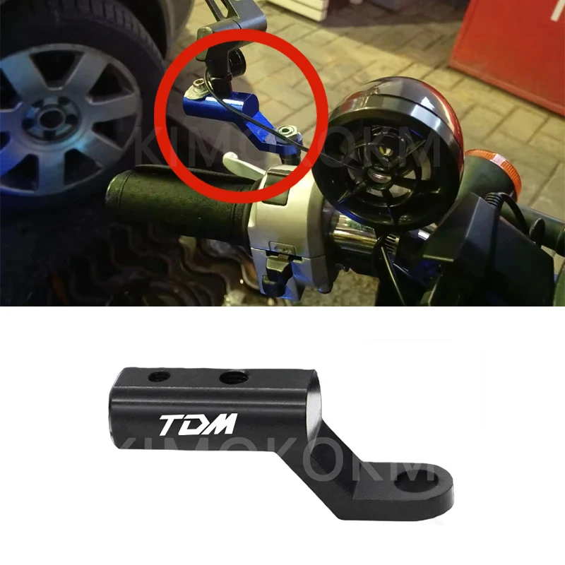 Soporte extensor universal para espejo retrovisor de motocicleta, compatible con Yamaha TDM 850 1991-2001 y TDM 900 2023