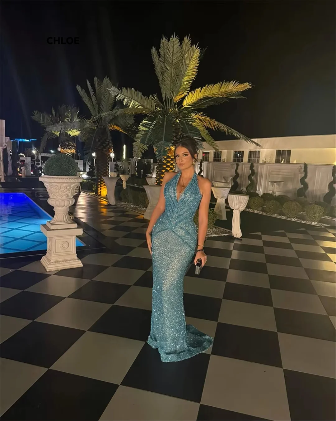 Schulterfreies, luxuriöses Partykleid für Damen, 2022, nach Maß, Fischschwanz, ärmellos, elegante Kleider, Damen-Ballkleid-Kleid, Robe Soiree