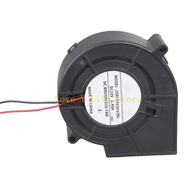 L74C 97x33mm Small Blower 12V 2.4A Double Ball Bearing Fan For Printer Electronics