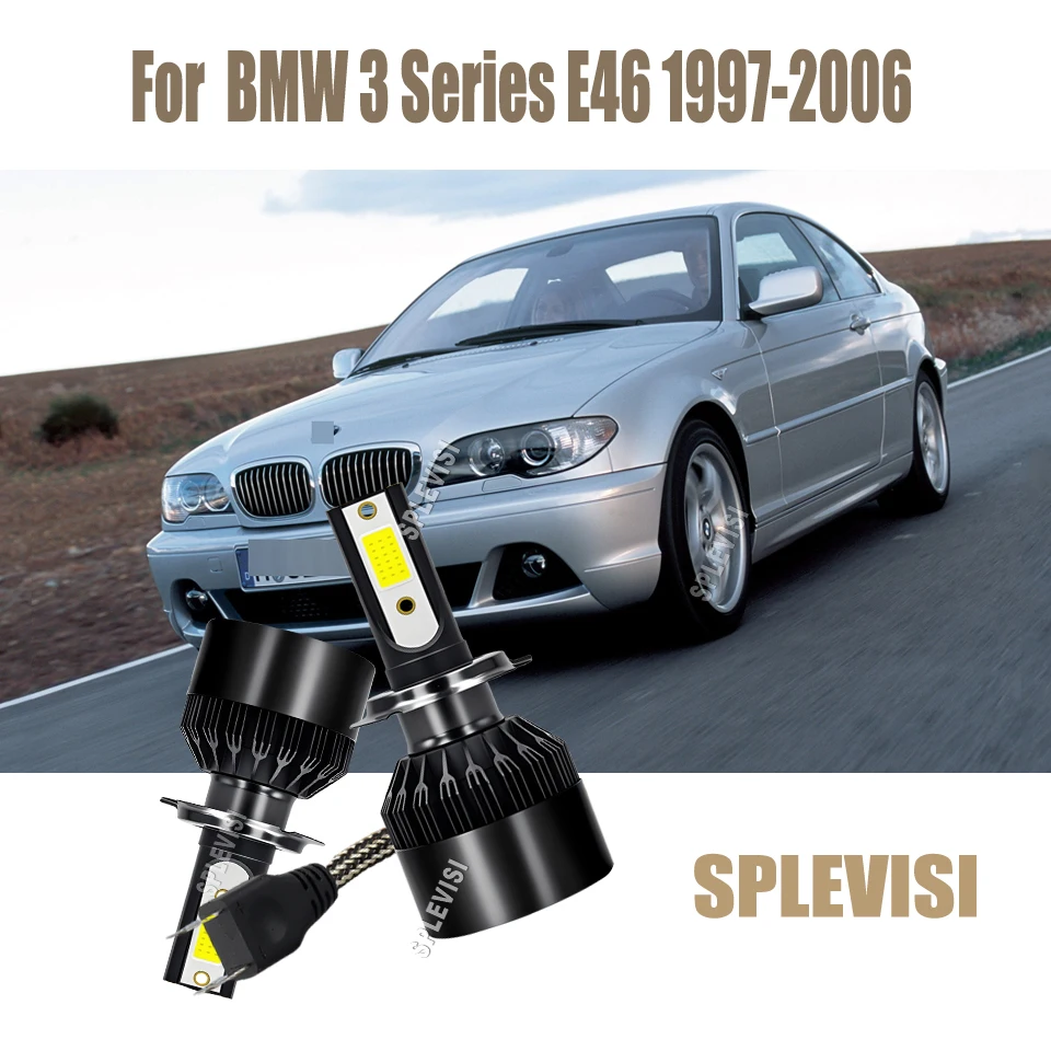 

Светодиодные фары H7 белого света, профессиональные компоненты для BMW 3 серии E46 1997-2006 годов выпуска