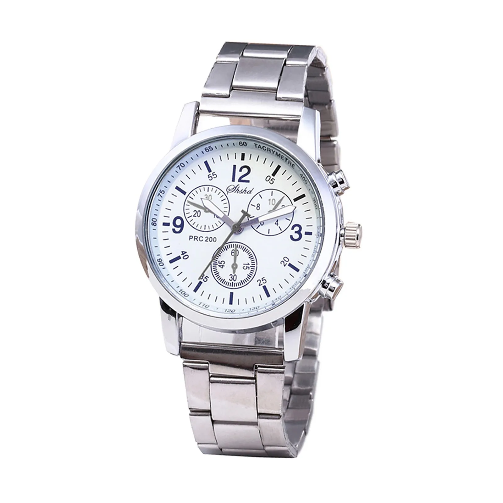 Fashion Neutral Quartz Analog Wristwatch Steel Band Watch