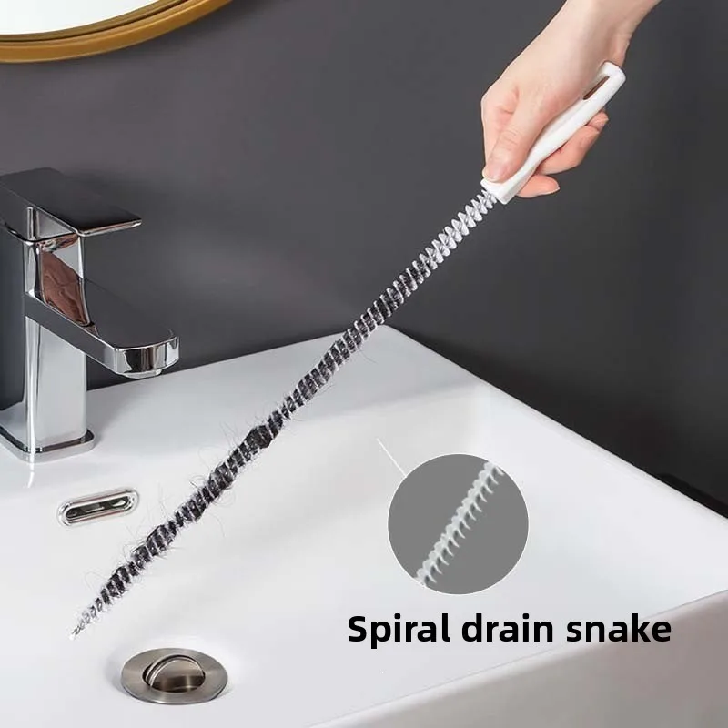 5 Stück: Installations-Abflussreiniger, Reinigungsbürste für Küchenspülen, Werkzeug zum Entfernen von Haaren, Abflussreiniger, Werkzeug zum Öffnen von Toiletten, neues Modell.