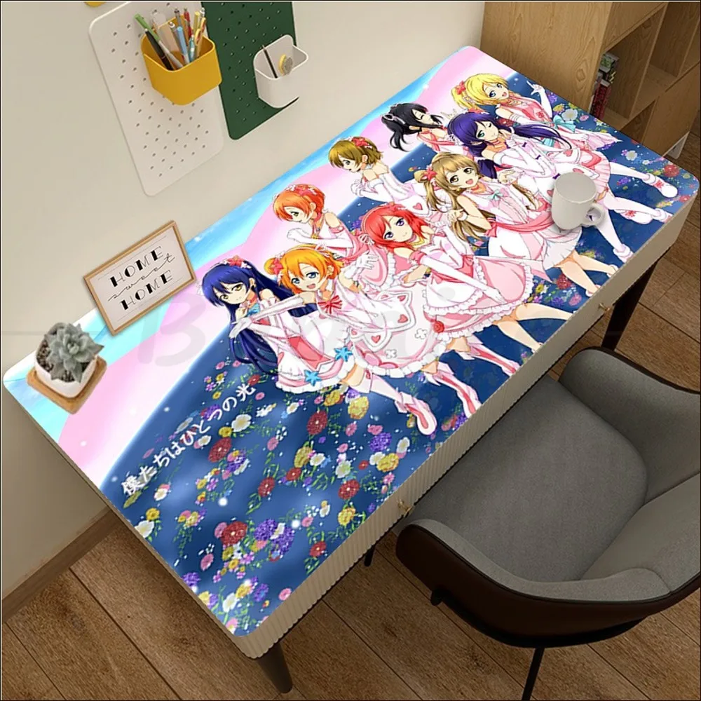 Love Live School Idol Project Anime Mousepad pad Mat Rubber mousepad Desk Mat Size for large Edge Locking Game Keyboard Pad