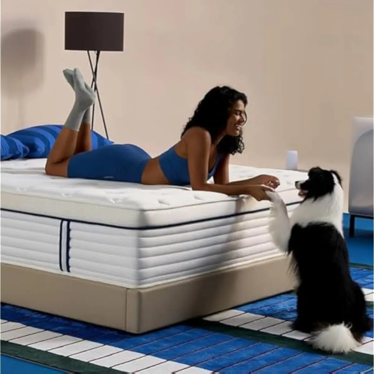 12 Inch Hybrid Mattress in a Box Featuring Cooling Gel Memory Foam Layer Plus Encased Pocket Coils for Balanced Support and Pres