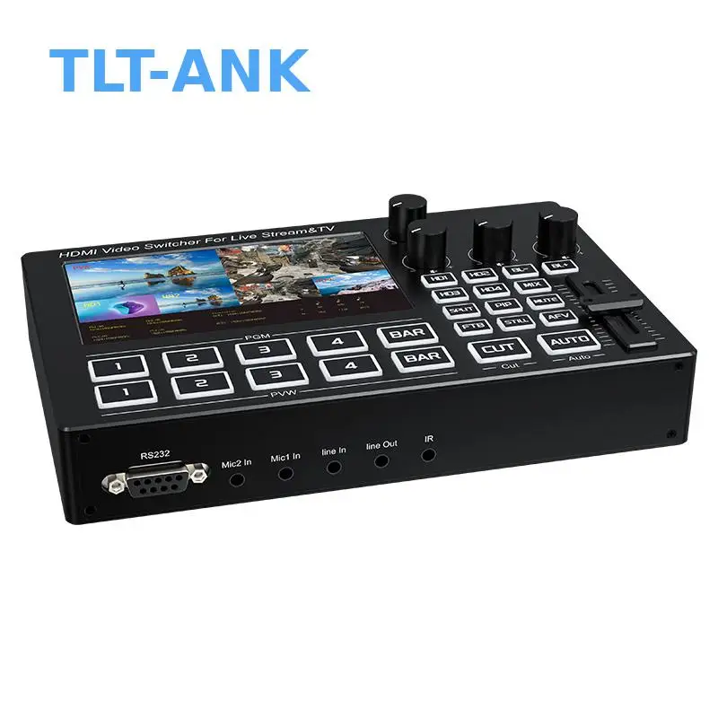 1080P/60Hz for HDMI Director Switcher Type-C 3.0 5-Inch Display Monitor with Multi-Channel Audio Capture Card Video Accessories
