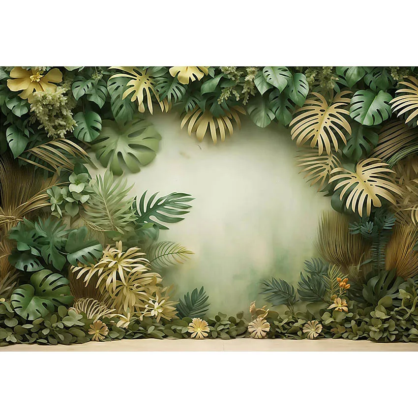 Avezano Photography Background Tropical Jungle Newborn Photo Backdrop Baby Shower Wild One Birthday Party Decor Photo Studio