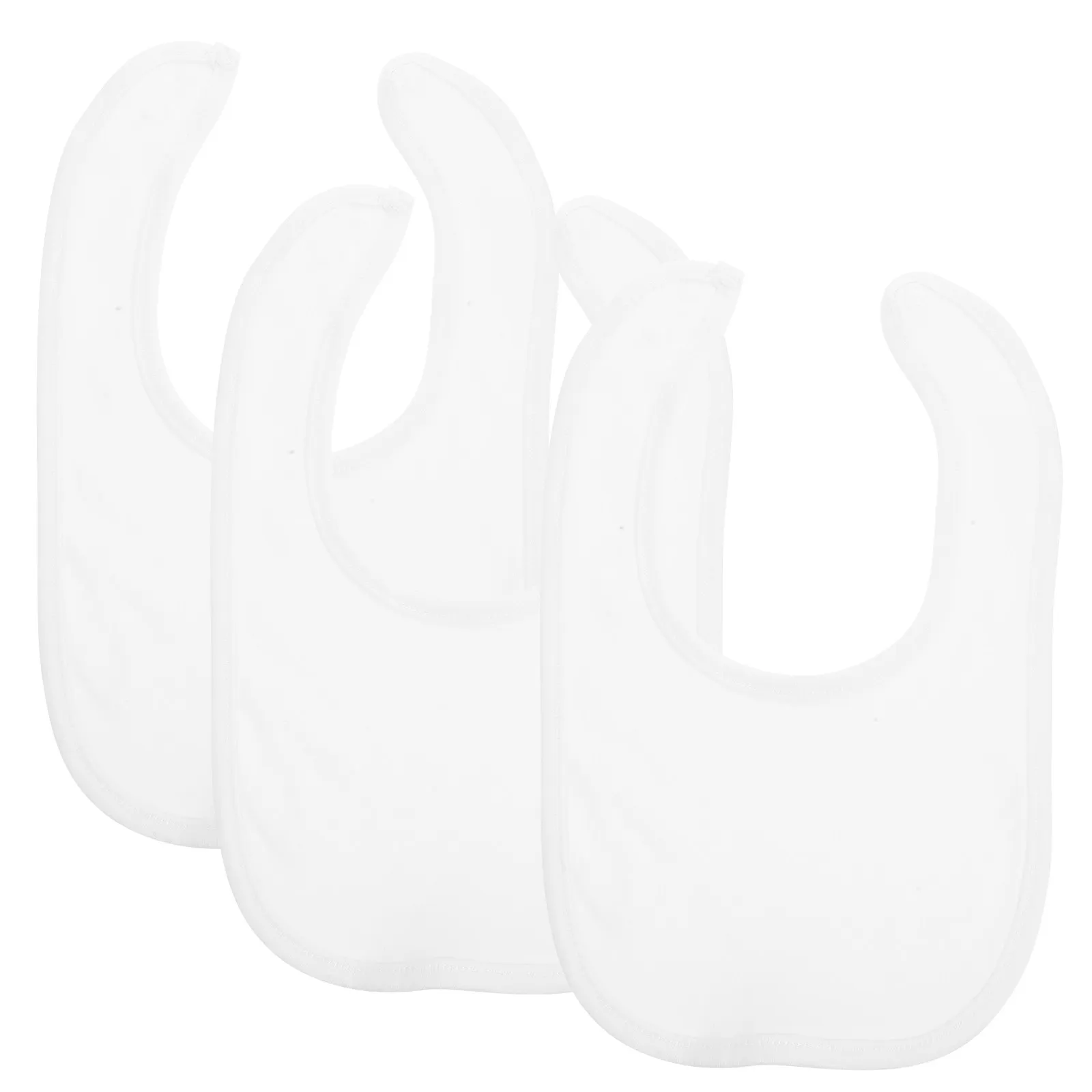 3pcs Lightweight Cotton Baby Bibs – Double-Layer Absorbent, Soft & Comfortable for Mealtime & Summer