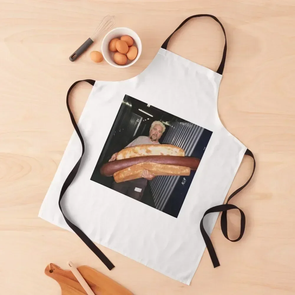 

guy fieri and his wieney Apron Camping For Woman Chef Uniform Kitchen Apras For Women Apron