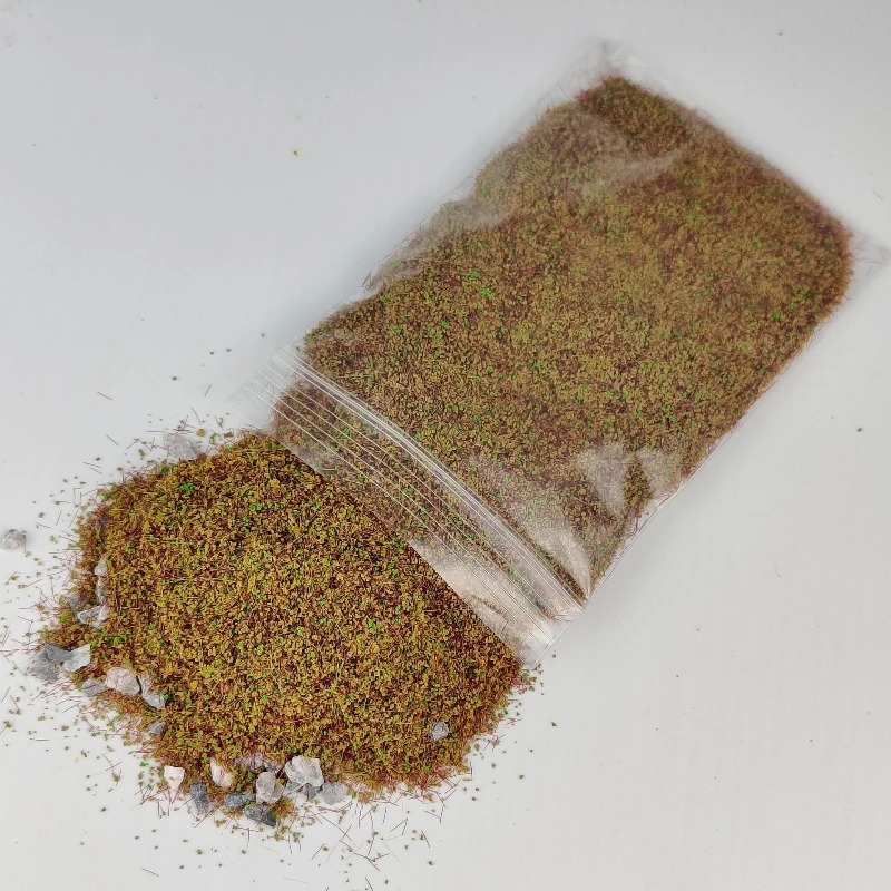 30g/bag DIY Model Mixed with Stone Grass Powder,Simulating Lawn,Sand Table Miniature Landscape Layout with Stone Vegetation