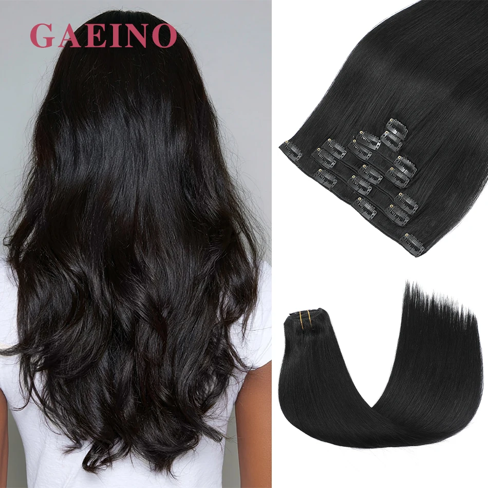 85～120g-クリップ式ヘアエクステ-100-バージンレミー人毛エクステ-7ピース-ブラジル産リアルナチュラルヘア-クリップイン-エクステンション-フルヘッド用
