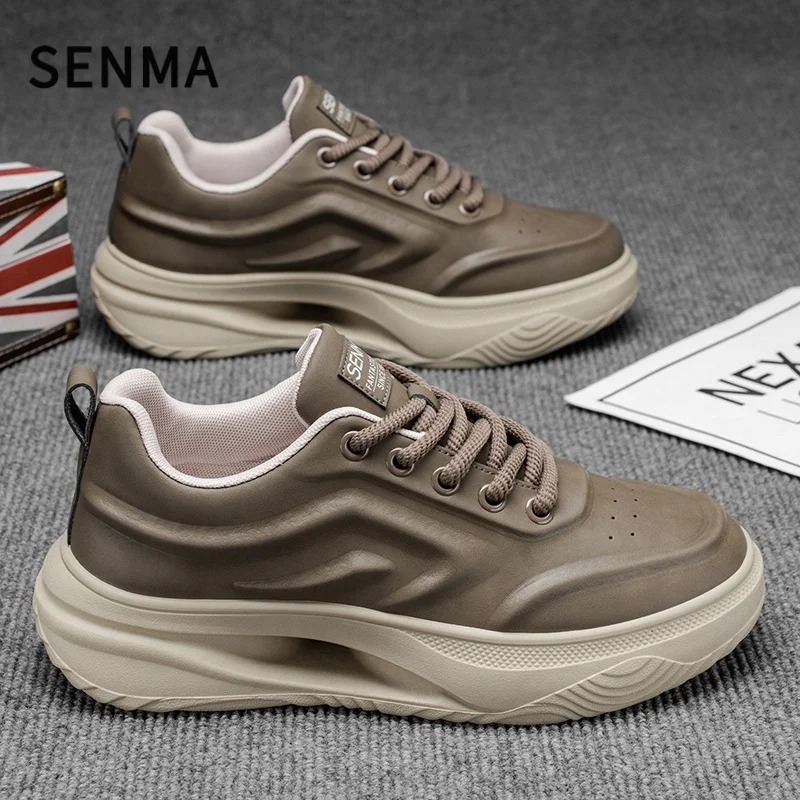 SENMA أحذية رجالية 2026 مضادة للانزلاق الجري الرياضية الأصلية العصرية مجلس حذاء سميك القاع الارتفاع زيادة حذاء كاجوال حذاء رجالي حذاء رياضة #2