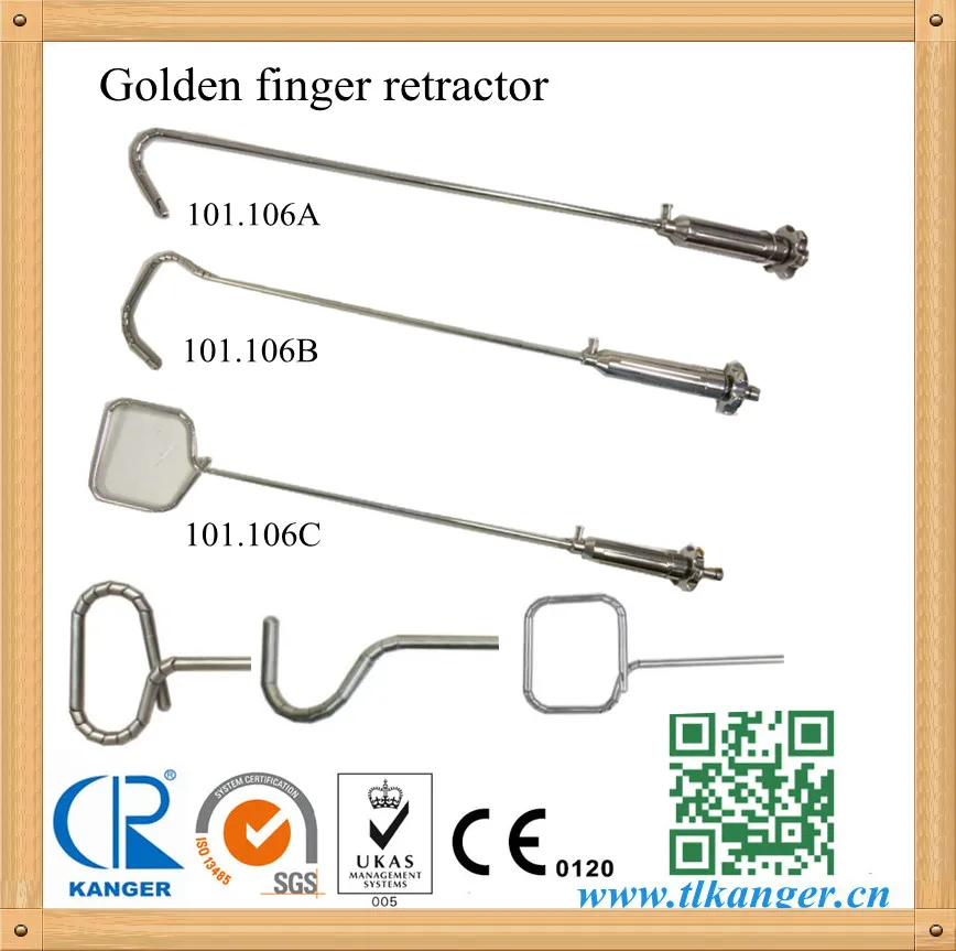 Laparoscopic Surgical Instrument Gold Finger Liver Retractor
