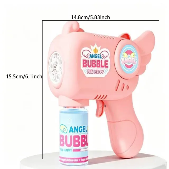 Kids Bubble Maker Blaster Toy Summer Wedding Picnic Easter Party Outdoor Play Gift