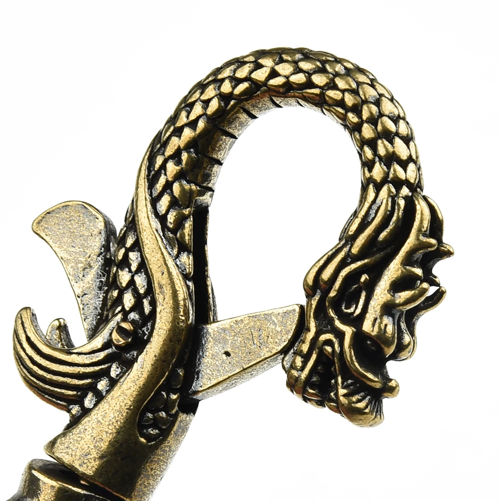 Display Dragon figurine Brass Decoration Household Indoor Keychain Miniature Ornament Statue Convenient  Display