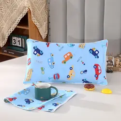 New Cotton Children's Single Pillowcase Kindergarten Nap Special Pillow Protect Cover Cartoon Printed Pattern Baby Pillow Case