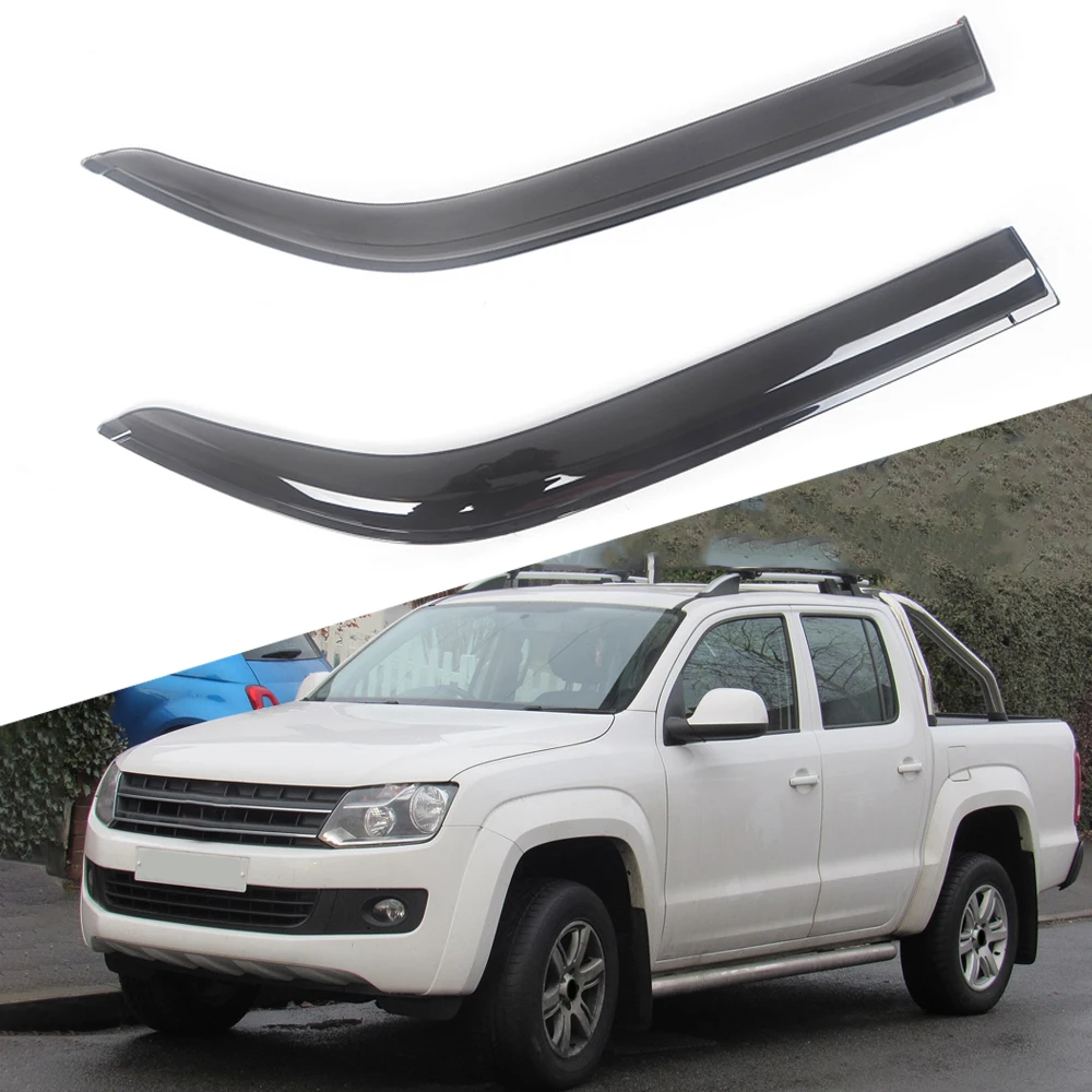 

For VW Volkswagen Amarok Beetle Caddy Black Tinted Car Side Window Visor Guard Vent Awnings Shelters Rain Guard Door Ventvisor