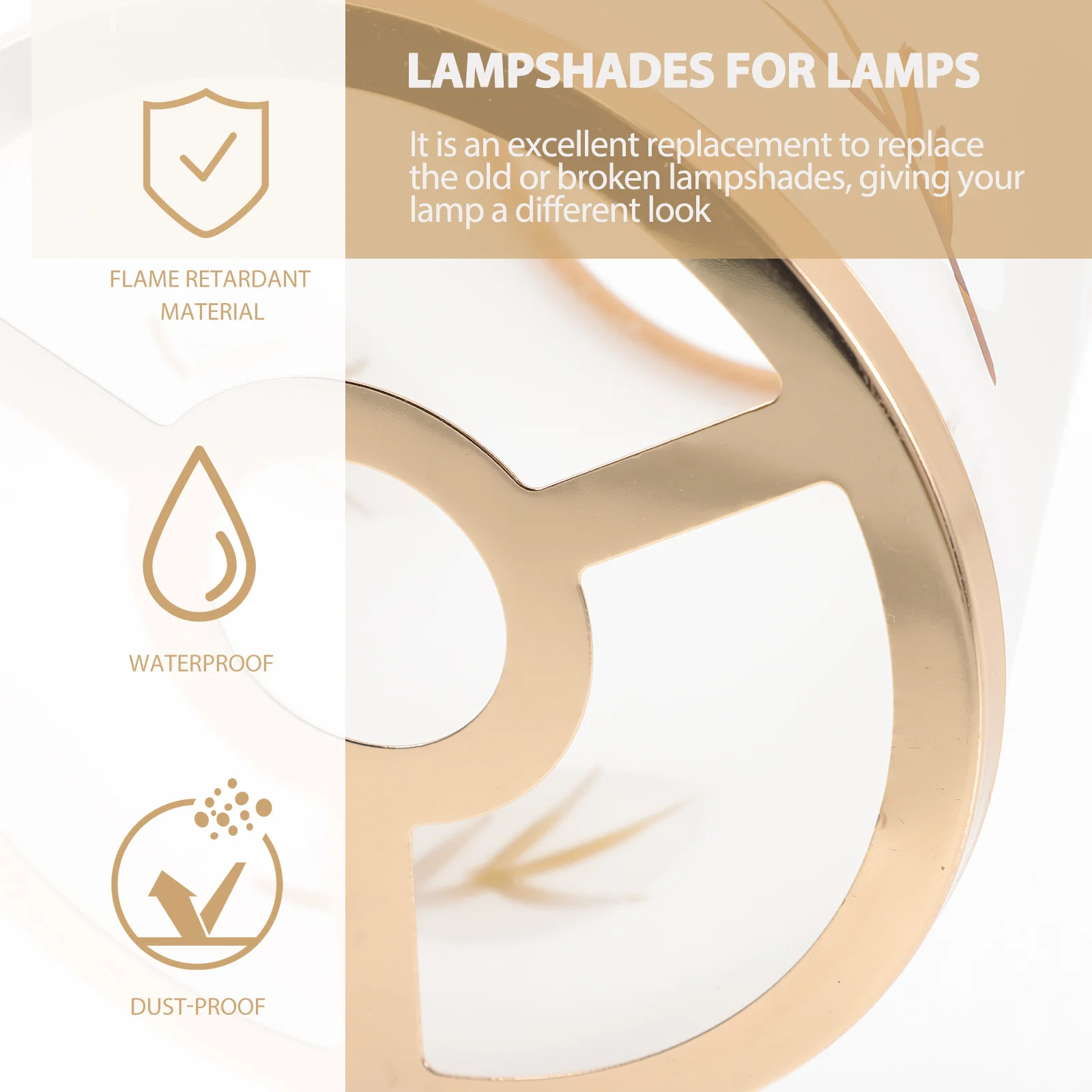 

Leaf Lampshade Replacement Cover for Table Desk Bedside Lamps Decorative Lamp Accessory Lamp Shades