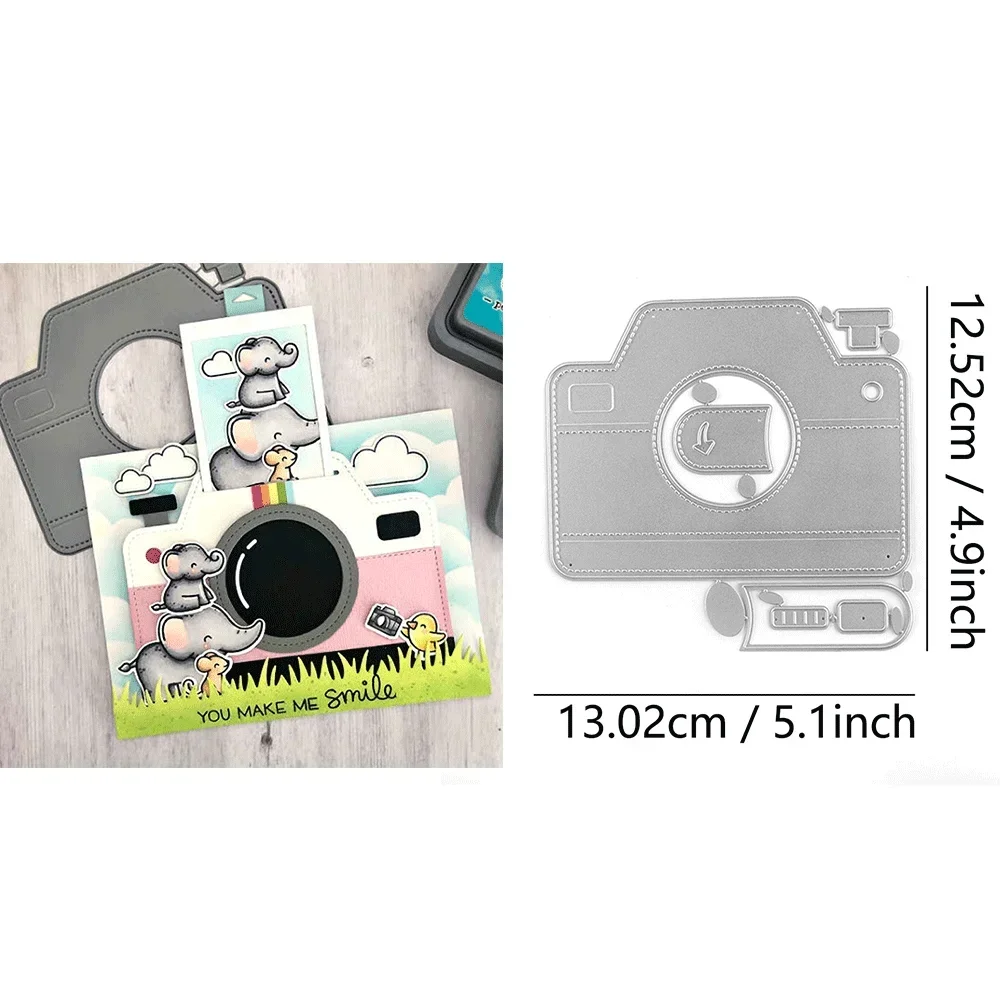 Magische Iris Camera Add-On Metalen Stansmessen Embossing Diecut 2024 Nieuw Voor Diy Kaarten Maken Scrapbooking Crafting Supplies