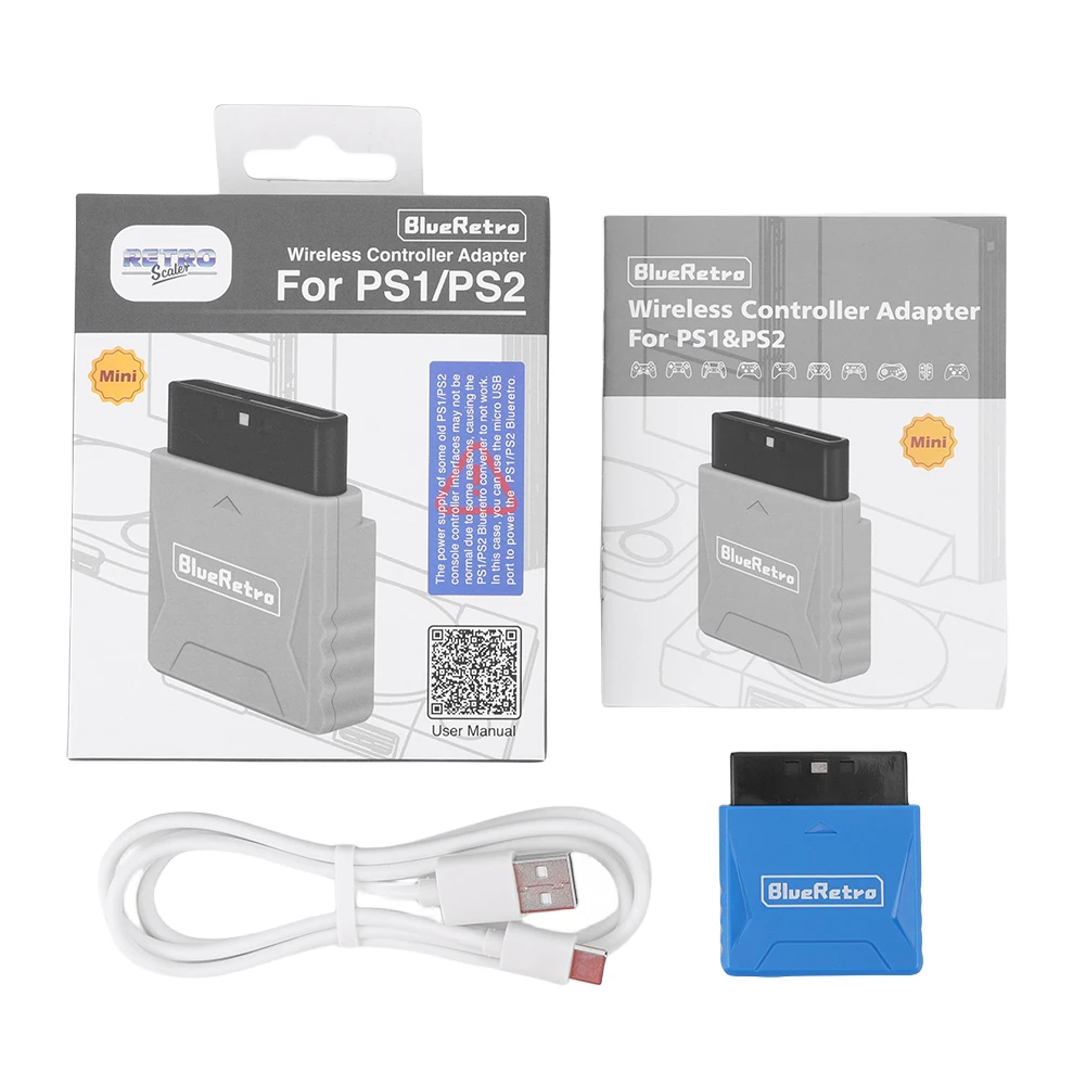 

Адаптер беспроводного контроллера для игровой консоли PS2/PS1, преобразователь беспроводного контроллера для 8bitdo/PS4/PS5/Xbox One S/Wii/переключателя