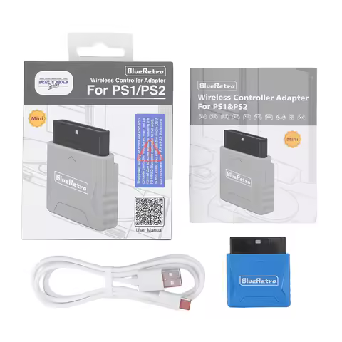 Wireless Controller Adapter for PS2/PS1 Game Console Wireless Controller Converter for 8bitdo/PS4/PS5/Xbox One S/Wii/Switch