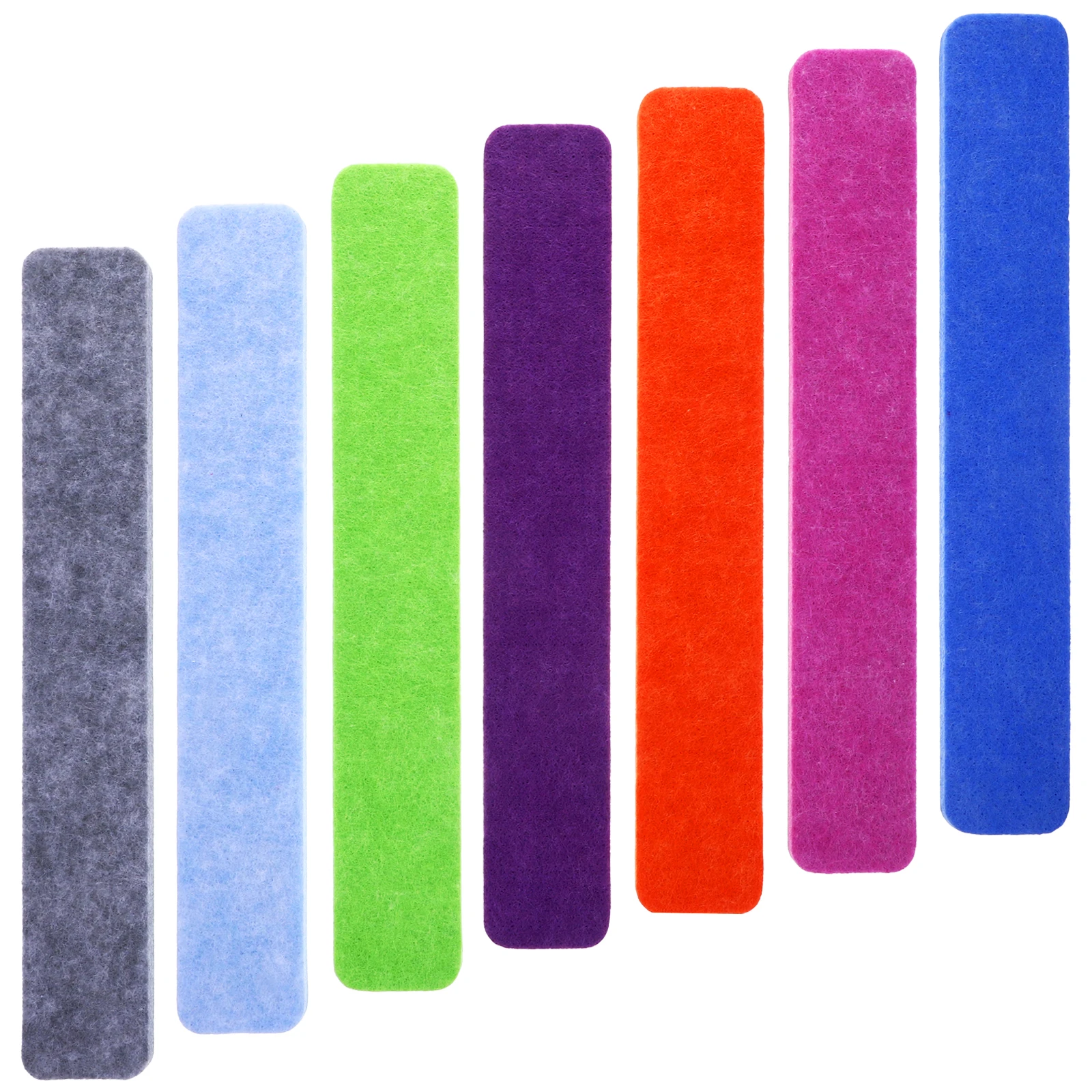 

7 Pcs Felt Needle Board First Pin Reminder Notice ﻿ Adhesive Bulletin Stickers Strip Letter Office