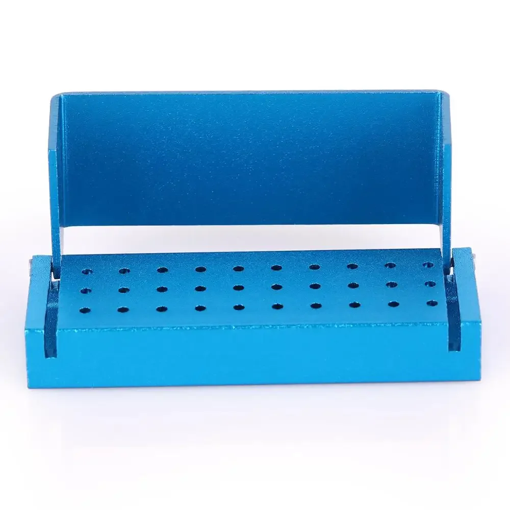 30 Holes Dental Burs Drill Disinfection Block High Speed Handpiece Holder Aluminium Instrument Dentistry Tools