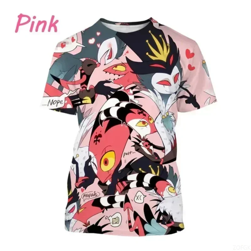 أزياء المرأة الجديدة Hellova Boss 3D مطبوعة قميص الانمي للجنسين تي شيرت Harajuku جولة الرقبة قصيرة الأكمام أعلى
