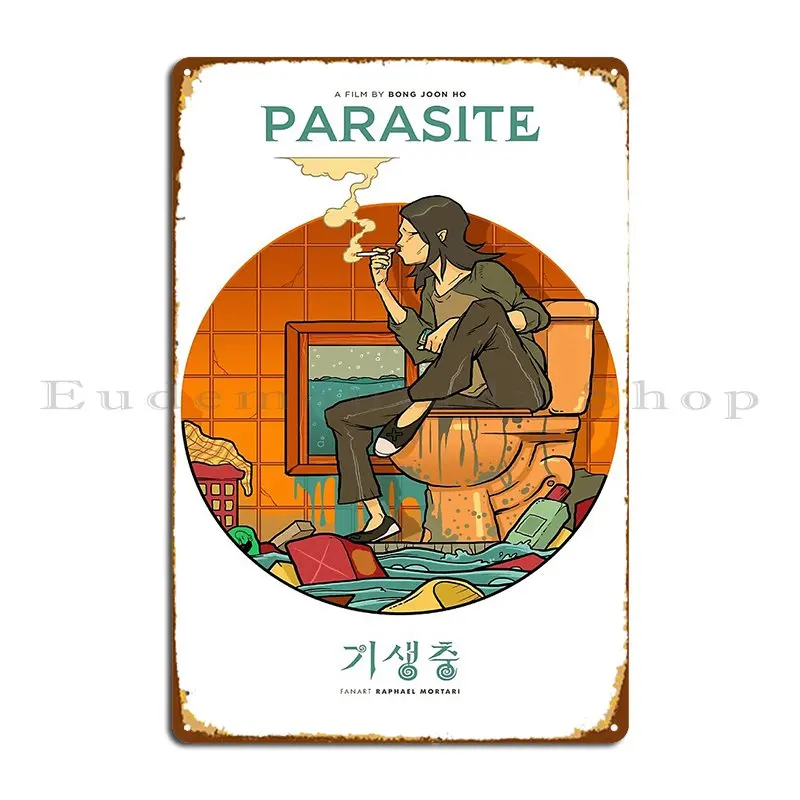 Parasite Alternative Poster Fanart Goodies Metal Signs Printing Vintage Bar Club Pub Tin Sign Poster