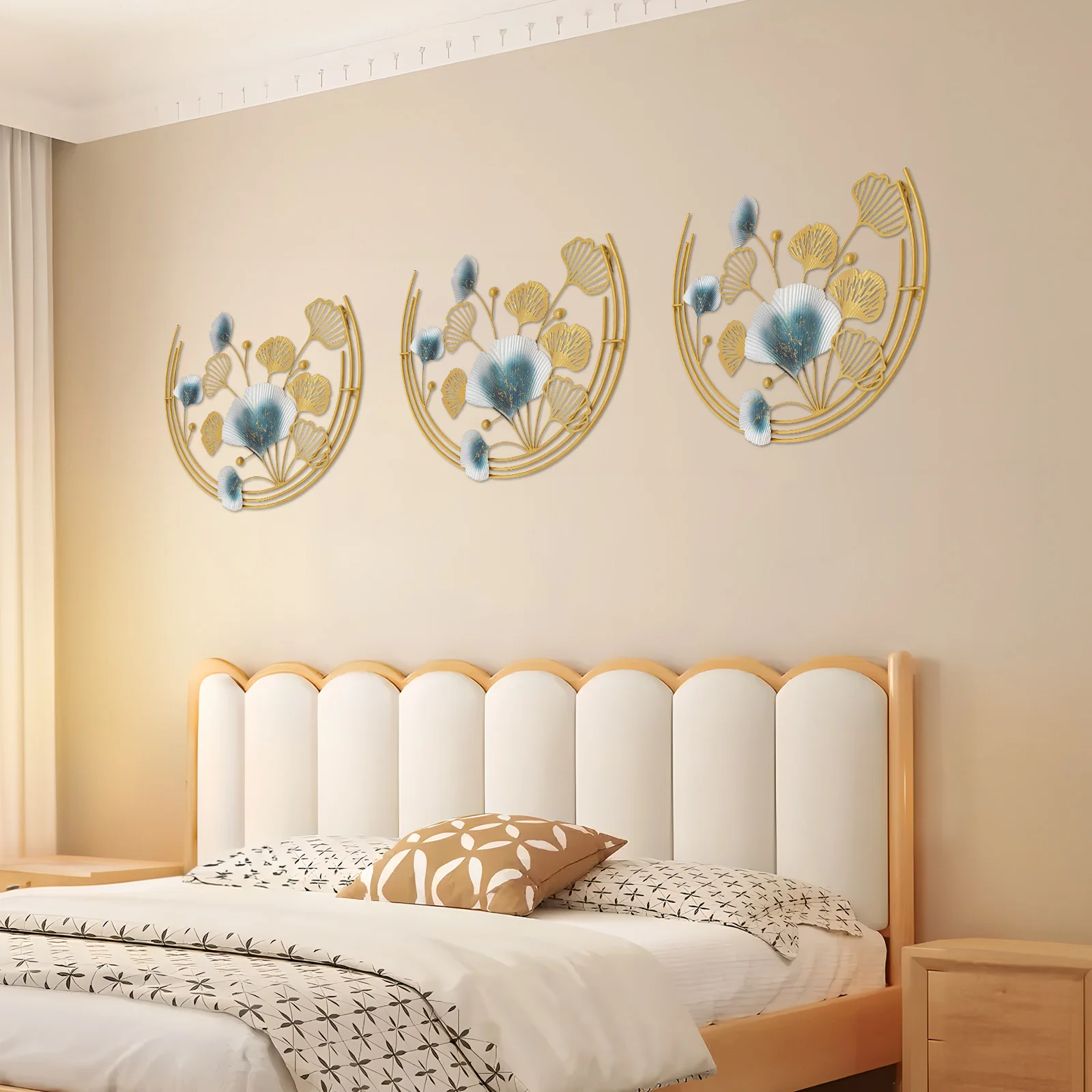 Rostfreie Wandkunst-Dekoration, einfache Installation, dekorative Wandskulptur, leicht zu reinigen, für Wohnzimmer/Schlafzimmer/Küche – Detail 5