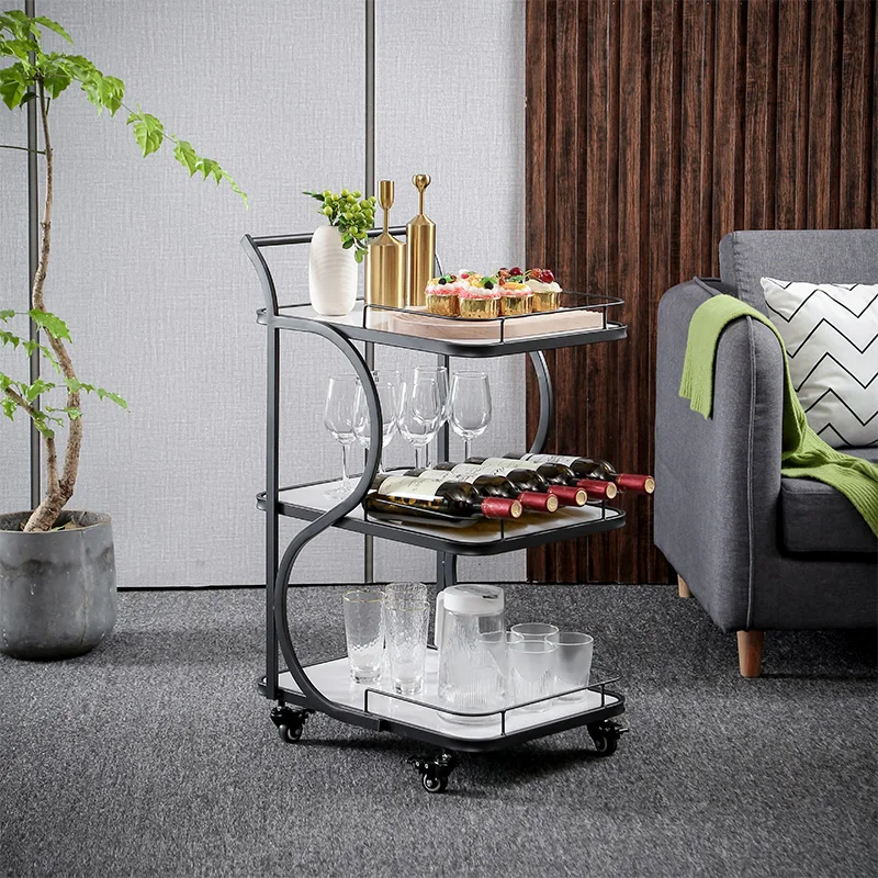 

Hygiene Serving Hotel Handcart Open Top Luggage Transport Hotel Handcart Carrying Carrito Auxiliar Dorado Luxury Furniture