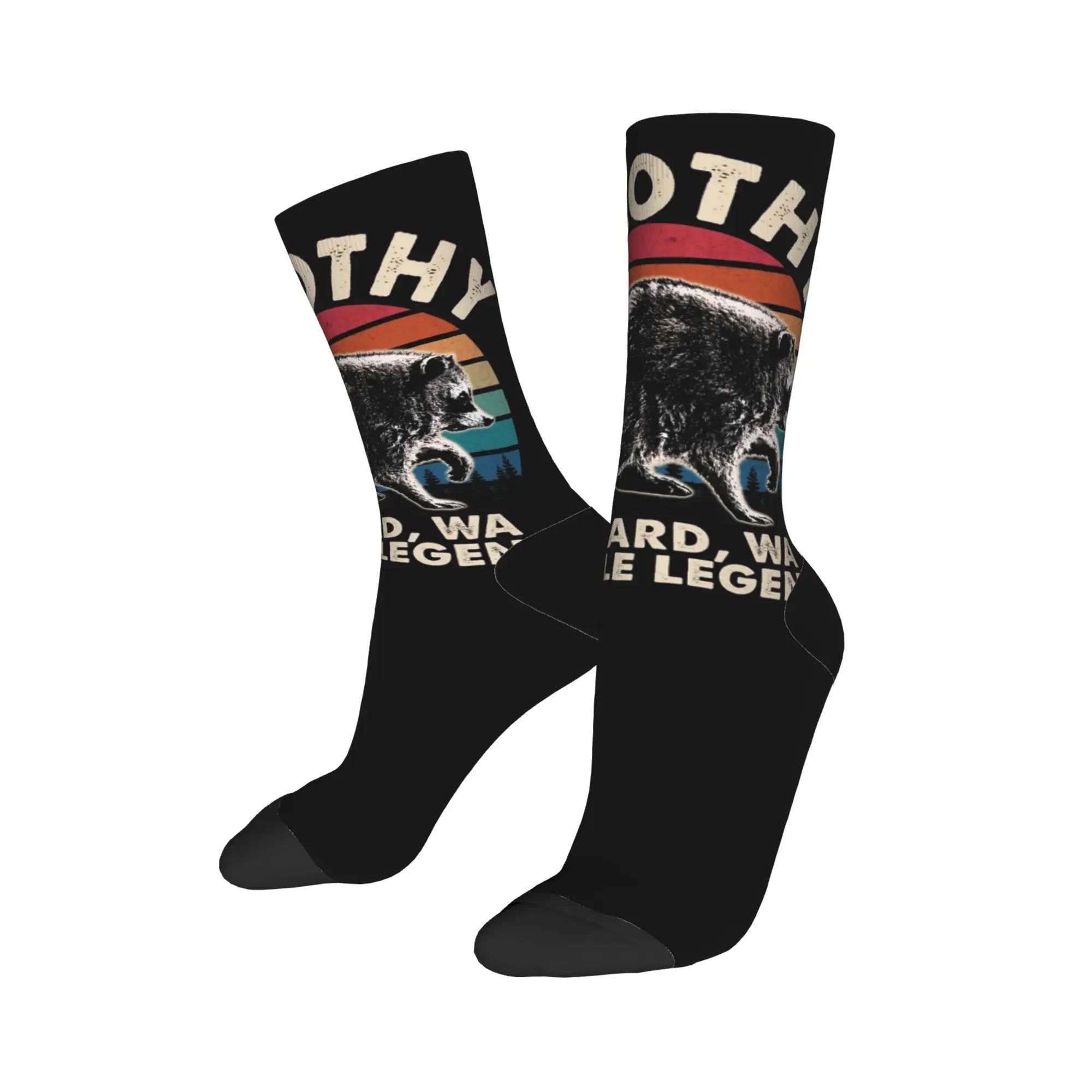 New Men's Socks Harajuku Jimothy Raccoon Seattle Legend Sock Polyester  Skateboard Women Sock Spring Summer Autumn Winter