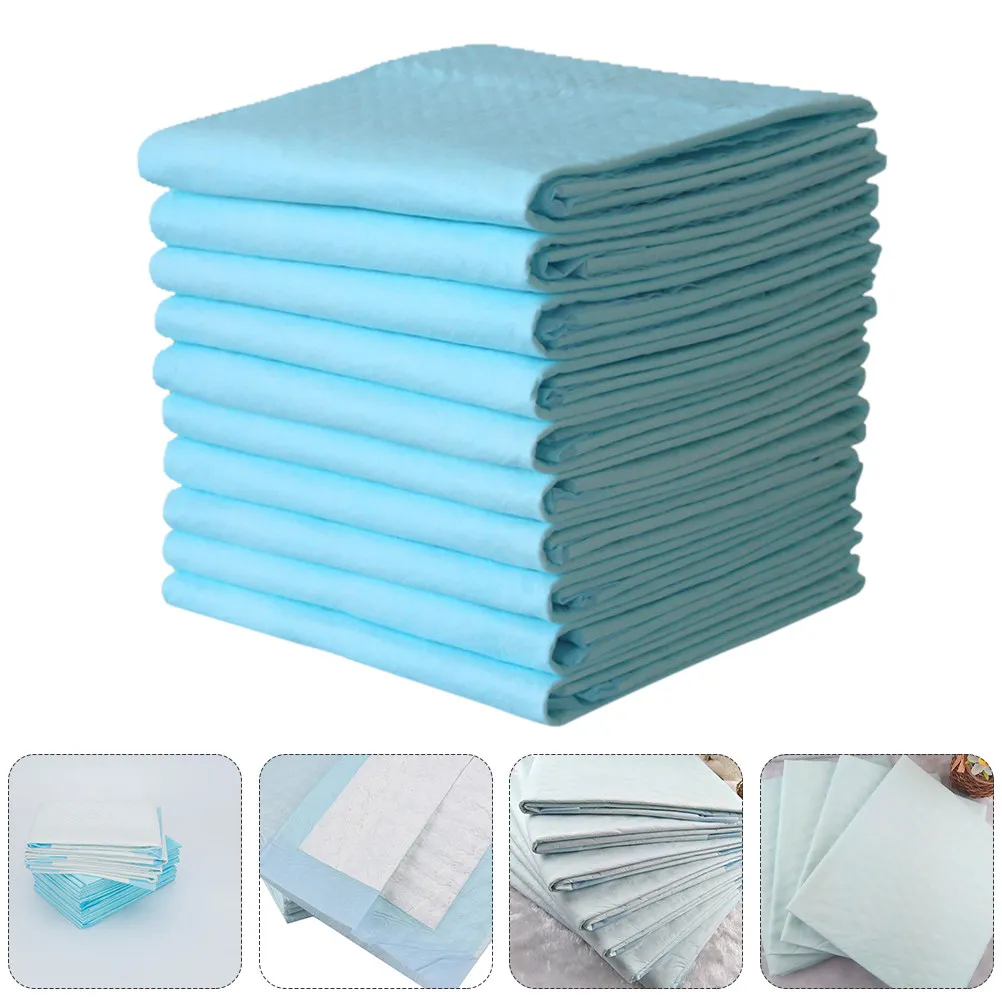 10Pcs Elderly Disposable Underpad Puppy Pee Pad Sheet Protector Changing Mat High Absorption Double Layer Pet Training