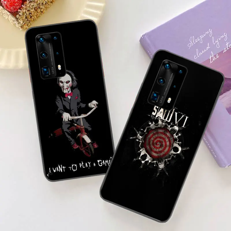 Saw Jigsaw Killer Hhorror Soft Clear Phone Case For Huawei P30 Lite P10 P20 P40 P50 Pro Mate 40 Pro 30 20 10 Lite Cover Silicone