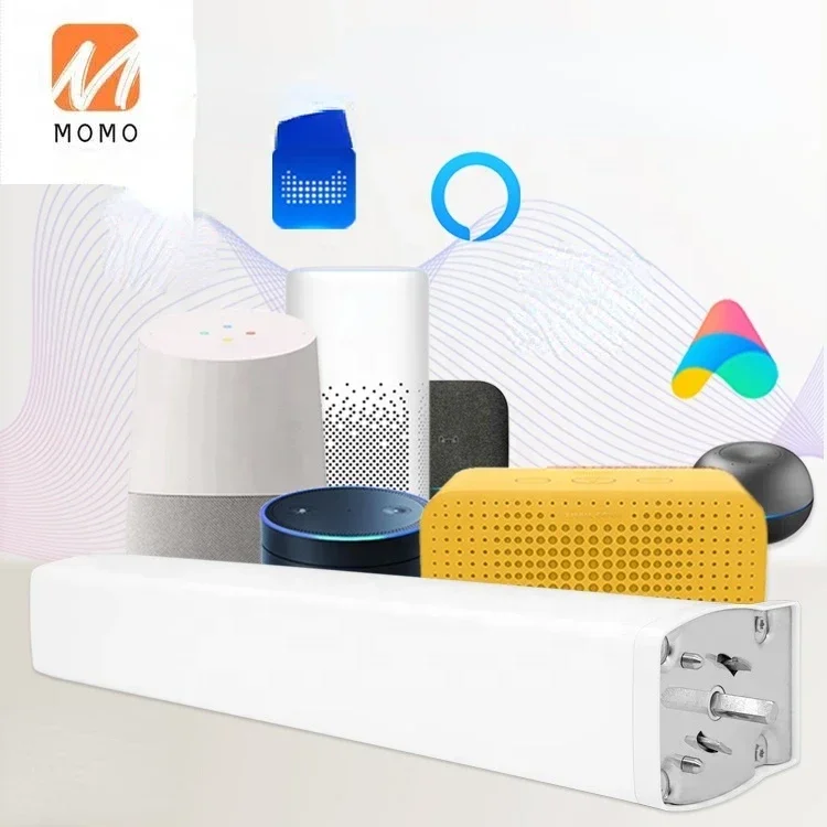 Smart Home Electric Motorized  Curtain Motor Splicing Sliding Rails Set