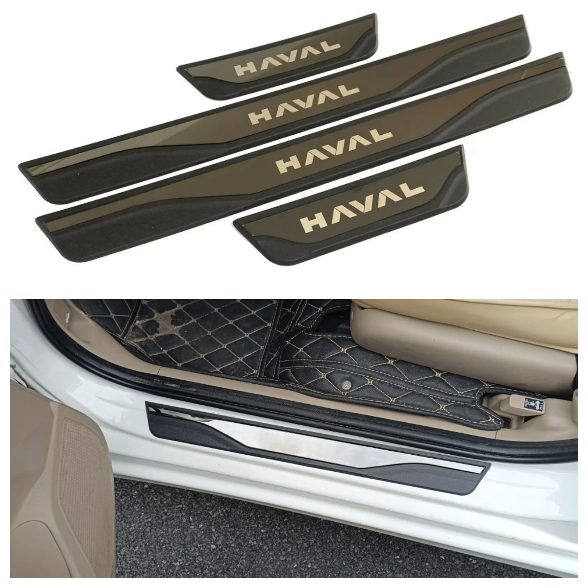 For GWM Haval H5 H6 H7 H9 Jolion Dargo F7 F7X M6 Xiaolong Max Raptor Car Door Sill Scuff Plate Protector Auto Interior Accessory