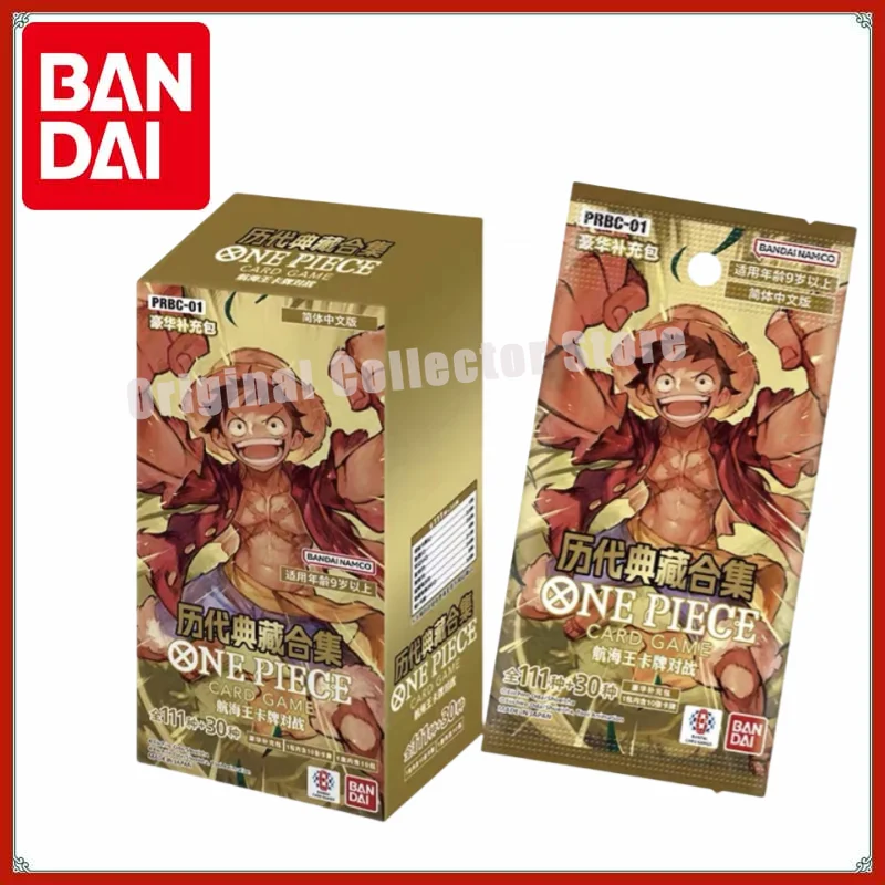 

Original Bandai One Piece Cards TCG Trading PTCG Chinese PRB01 Throughout The Ages Collection Collection Replenish Bag Card Pack