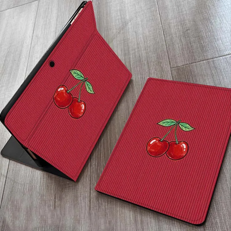 

Red Cherry Pattern Design For OPPO Realme Pad Air X 10.36 11 Inch Tablet Case