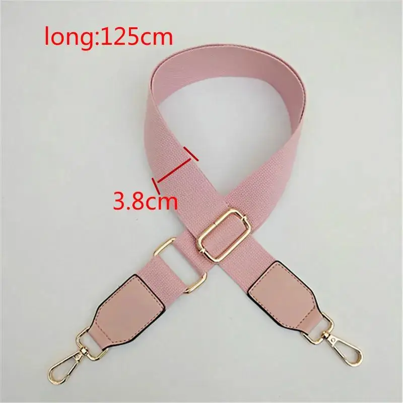 حزام حقيبة كتف نايلون للنساء ، عريض ، قطع غيار ، لون خالص ، إكسسوارات ساعي البريد ، أحزمة ، #5
