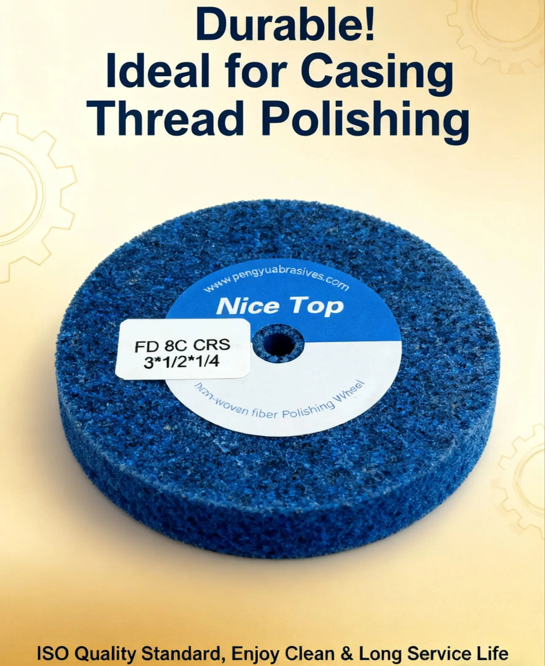 

Хороший верхний FD 8A CRS 3x1/2x1/4 сотованным кругом из оксида алюминия для шлифования резьбы API, полировка абразивного шлифовального станка