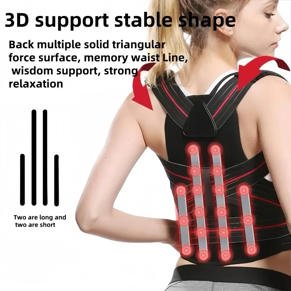 Shoulder And Back Posture Correction With Camel Straps Adult Body Shape Correction Male and Female Back Support belt pain relief